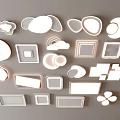 Modern Ceiling Lights With Various Shapes For Home Decorative Interior Lighting 3d model