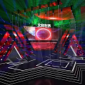 Commercial Stage Equipment For Creative World With LED Display And Lighting Effects
