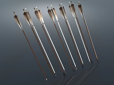 Arrow Arrow Bow Arrow Weapon Cold Weapon 3d model