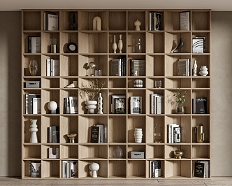 The whole bookshelf 3d model