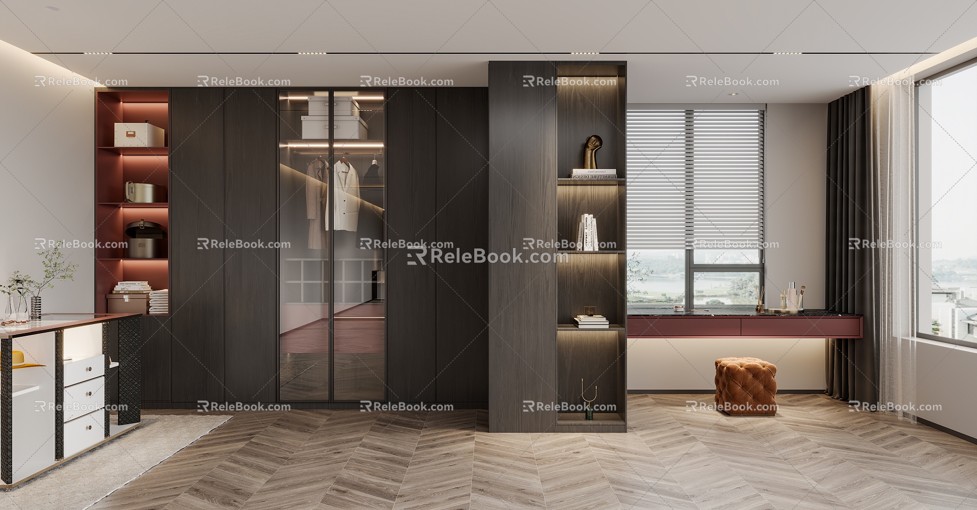 Modern Cloakroom 3d model