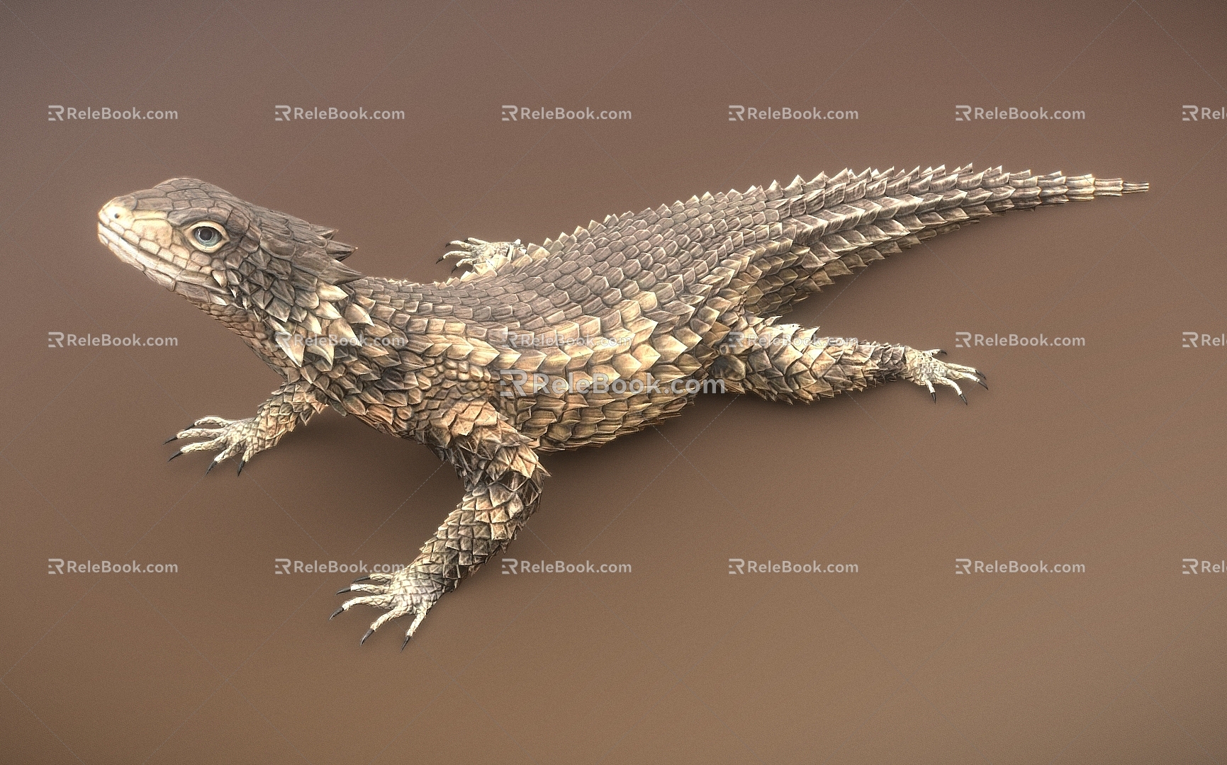 reptile rare animal lizard 3d model