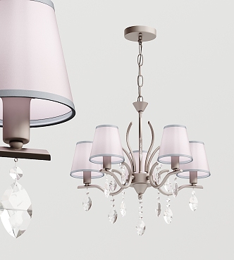 Jane European chandelier 3d model