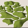 Green Micro Terrain Models With Natural Irregular Shapes For Landscape Design 3d model