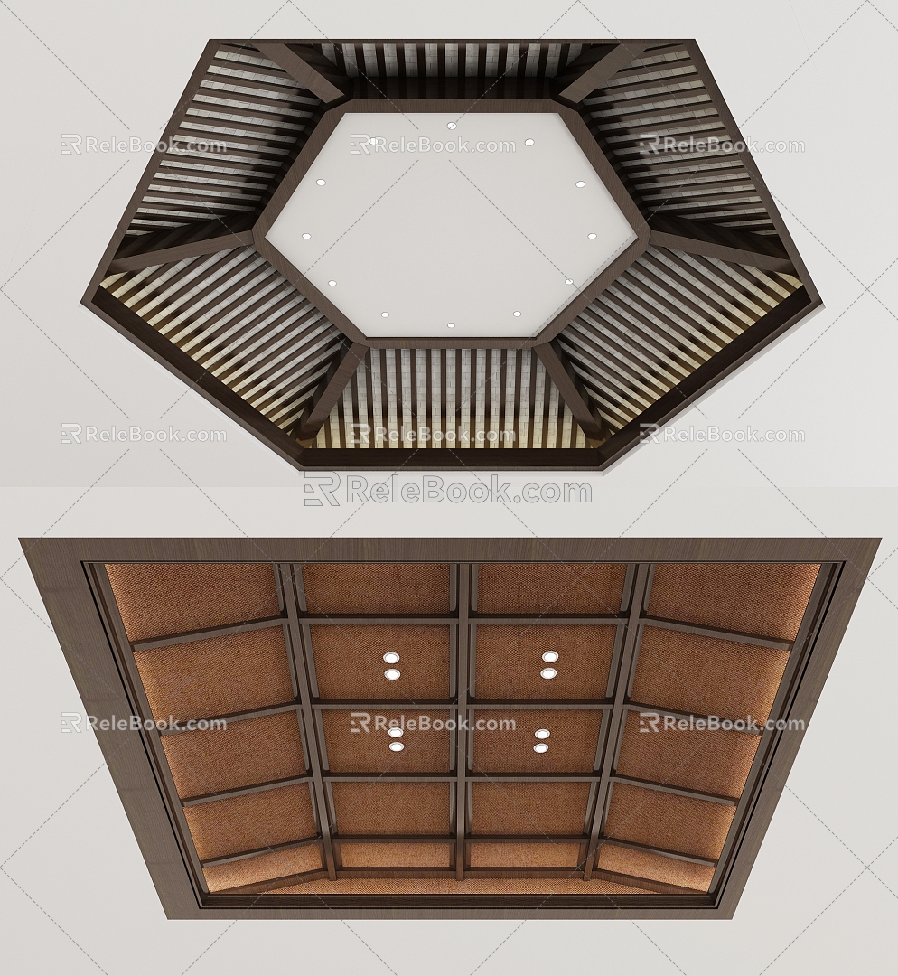 New Chinese Ceiling 3d model