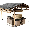 Traditional Ceiling Design With Tile Roof And Wooden Details