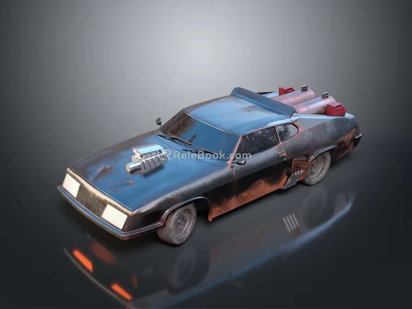 Self-made armed car modified car modified car chariot doomsday car self-made car self-made car modified car 3d model