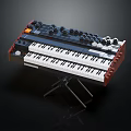 Creative Musical Instrument and Art Supplies LEGO Brick Keyboard with Stand Knobs and Buttons