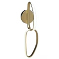Modern Gold Wall Lamp With Sleek Circular Rings Design For Home Decor