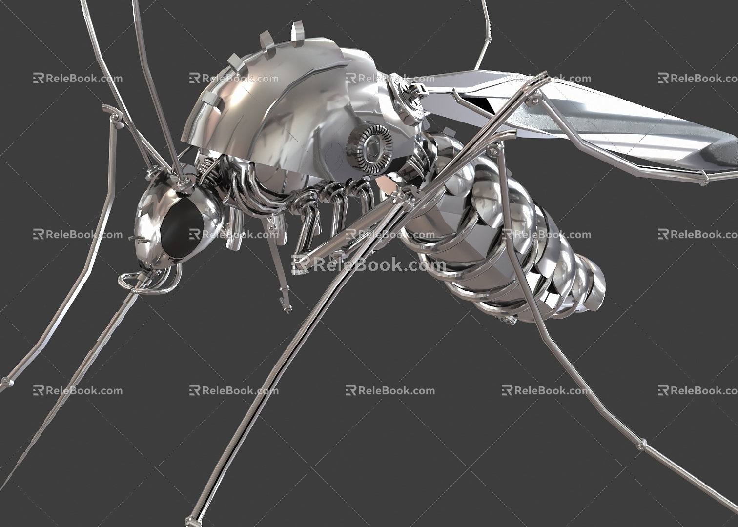 Mechanical Mosquito Science Fiction Mosquito Mosquito Metal Mosquito Mechanical Mosquito Science Fiction Mosquito Mosquito Metal Mosquito 3d model