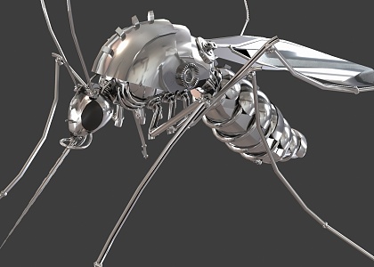 Mechanical Mosquito Science Fiction Mosquito Metal Mosquito Mechanical Mosquito Science Fiction Mosquito Metal Mosquito 3d model