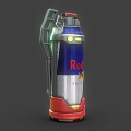 Red Bull Inspired Energy Drink Can Shaped Weapon With Modern Design And Glowing Lights
