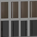 Modern Hinged Doors With Various Wooden And Gray Panel Designs For Home Interior