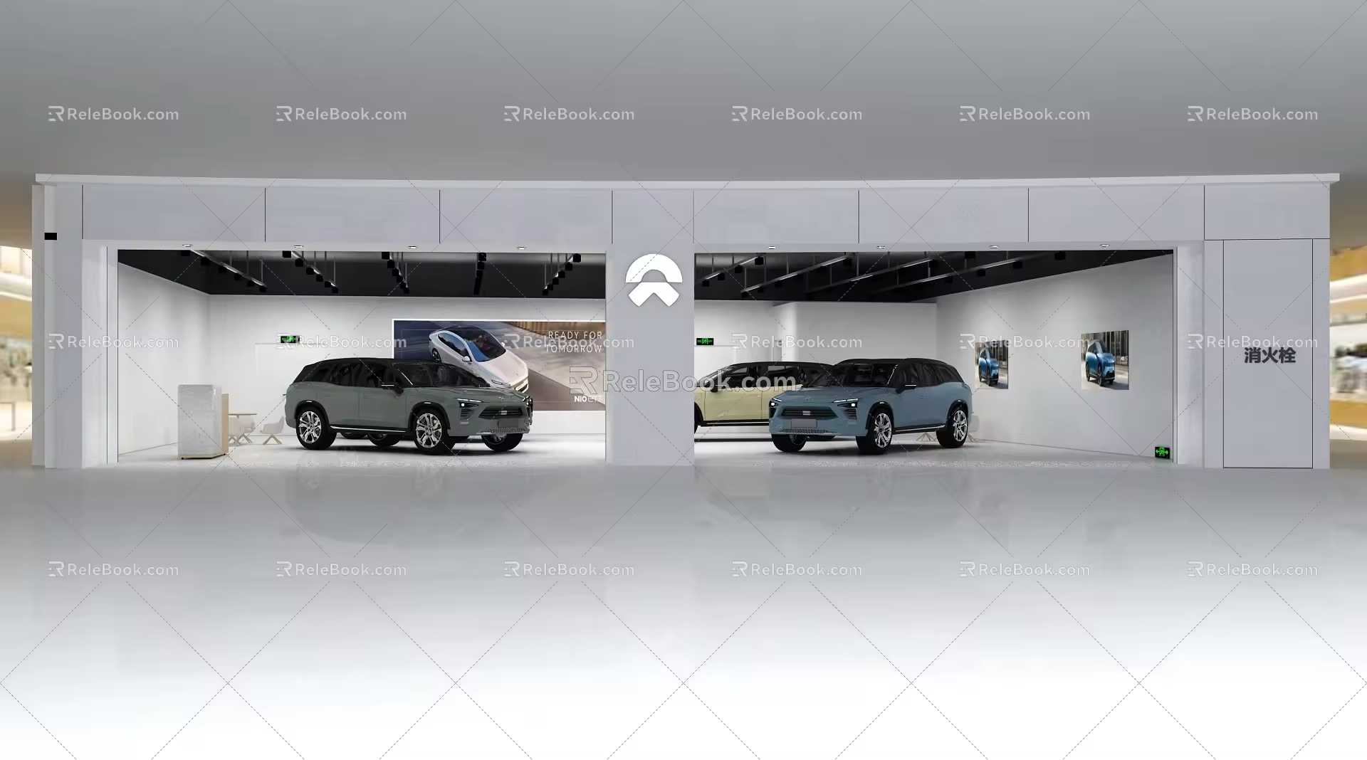 Modern Zhangzhou pop-up shop 3d model
