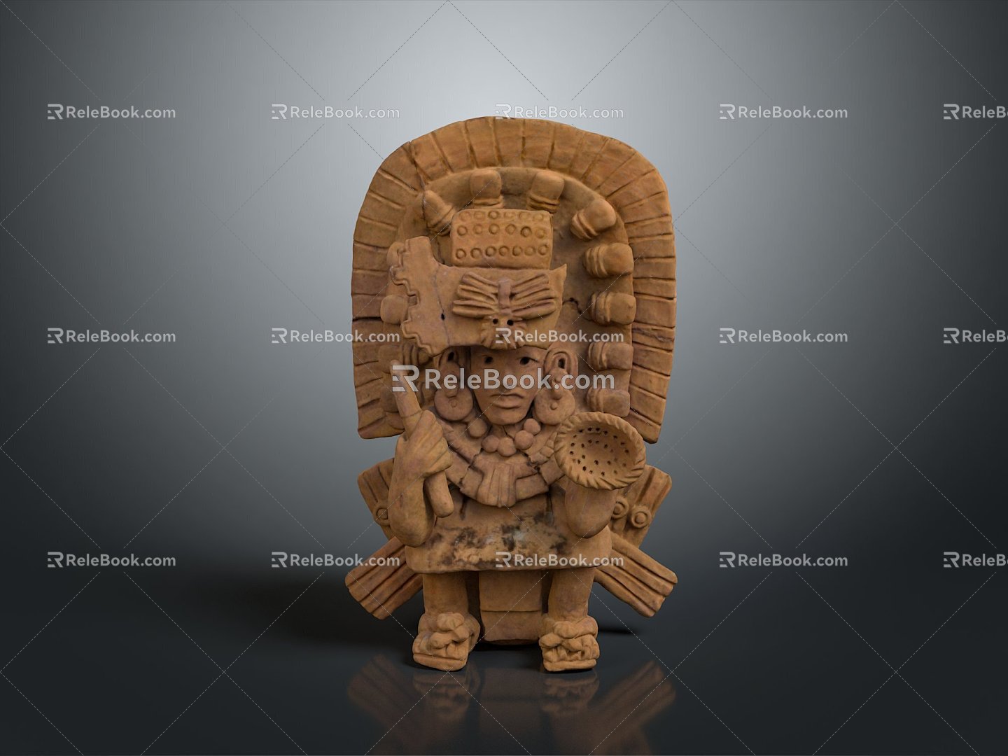 Ruins Relics Maya Ruins Maya Totem Totem Tribal Totem Ancient Ruins Ancient Cultural Relics 3d model