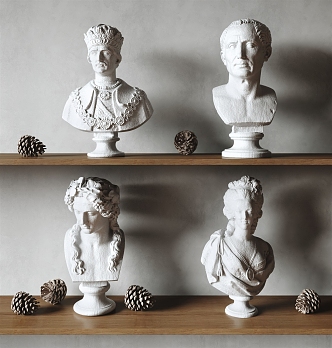 European Sculpture Character Sculpture Decorative Ornaments 3d model