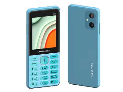 Vkworld SlimShiny Light Blue Feature Phone With Keypad And Camera 3d model