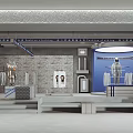 Modern Clothing Store Interior Design With Mannequins Apparel Racks And Displays