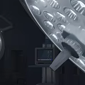 Advanced Medical Devices Including Surgical Lights And Patient Monitor In Operating Room