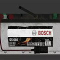 Reliable Car Battery Household Appliance With Green Black Buttons And Red Cable