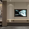 Elegant Modern Hotel Guest Room With Wooden Walls Bedside Lamps Gray Carpet And Green Plant