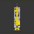 Yellow Heavy Duty Mobile Crane Truck With Extendable Boom And Multiple Wheels