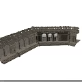 Ancient Stone Building With Wooden Beam Roof Stone Walls Windows And Steps