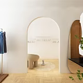 Modern Public Office Space With Open Layout Desks Sofa And Green Plants