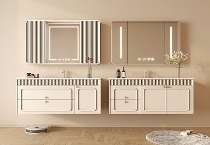 French Bathroom Cabinet 3d model