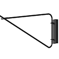 Modern Minimalist Wall Lamp With Beige Fabric Shade And Black Metal Swing Arm
