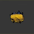 Trendy Yellow Backpack With ONE Logo Black Straps And Zipper Compartments For Daily Use