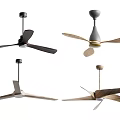 Modern Ceiling Fan Designs With Wooden Blades And Metal Frames For Home Decor