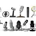 Modern Microphone Mike 3d model