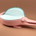 Unique Crocodile Shaped Sofa With Pink Body Light Blue Seat And Blue Fluffy Backrest