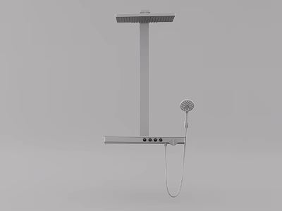 Modern Shower Sauna System With Overhead Showerhead Handheld Sprayer And Control Panel 3d model
