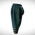 Dark Colored Loose Fit Harem Pants with Pleated Design and Comfortable Fit