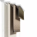 Modern Layered Window Blinds In Neutral Tones For Stylish Home Interior Design