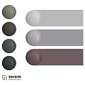 Circular And Bar Shaped Components In Green Brown Gray White And Purple Tones