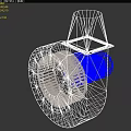 Centrifugal fan 3d model