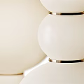 Modern White Spherical Floor Lamps With Stacked Globe Design For Home Decor