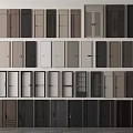 Modern Double Door Designs With Wooden Panels And Various Color Options For Home Interior