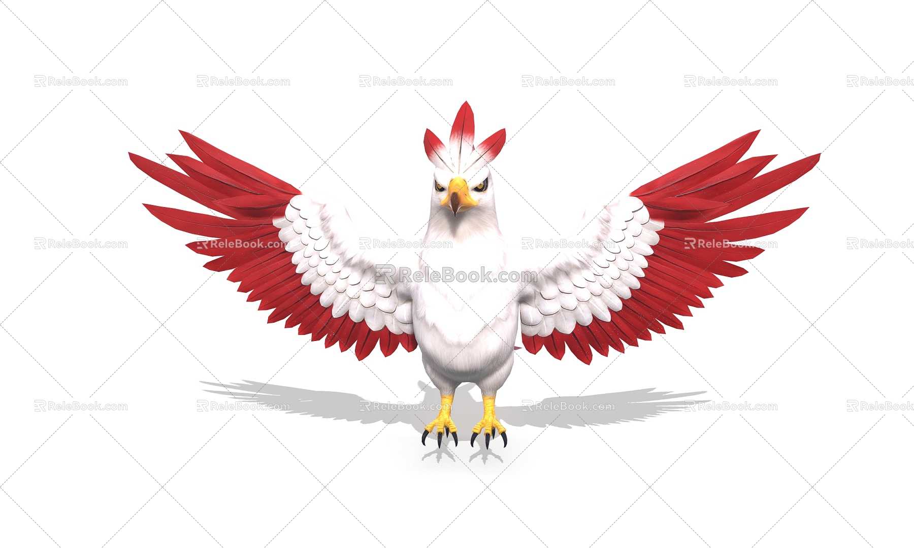 Cartoon Eagle Cartoon Eagle Cartoon Bird 3d model