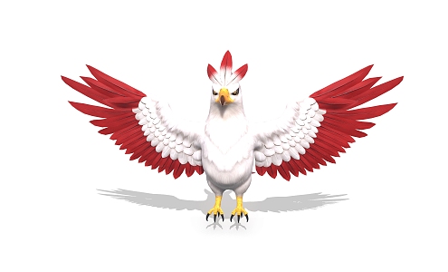 Cartoon Eagle Cartoon Eagle Cartoon Bird 3d model