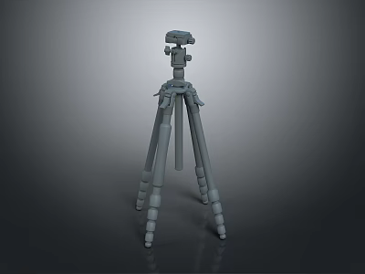 Sturdy Foldable Tripod Stand For Everyday Use With Adjustable Height And Lightweight Design 3d model
