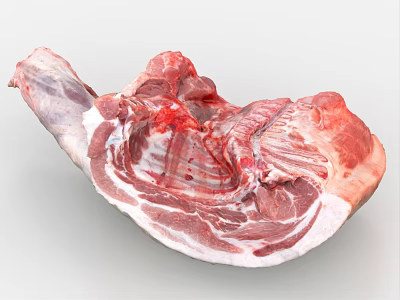 beef pork mutton meat fresh food 3d model