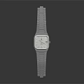 Elegant Stainless Steel Watch Featuring Square Dial And Minimalist Design For Fashion Accessory