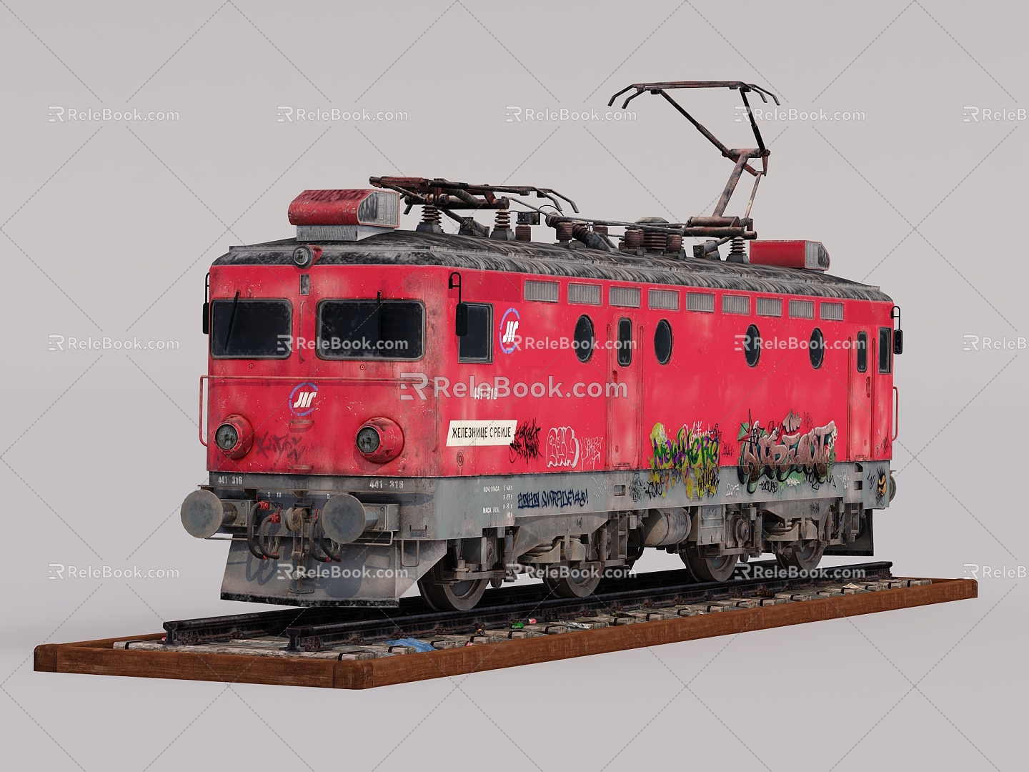 Modern Train 3d model