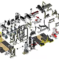 Different Types of Sports Equipment for Gym Fitness Training and Workout