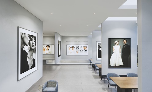 Modern Wedding Photography Shop 3d model