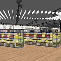 Supermarket Department Store Featuring Mum Baby Products And Health Care Items On Shelves